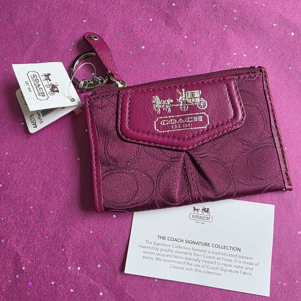 🅢🅞🅛🅓 Coach Card Holder Keycase